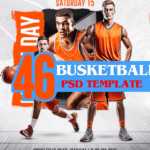 46 Busketball PSD  Flyer Templates  Editable & Print-Ready Designs