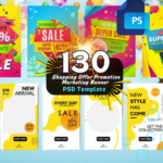 130+ Shopping Offer Promotion Marketing Banner Bundle
