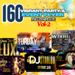 Vol-2 - 160 - Vibrant Party & Event Flyer PSD  Eye-Catching & Editable Design
