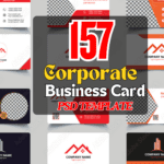 157 - Corporate Business Card PSD Template  Professional & Editable Design