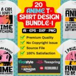 20 Anime T-Shirt Design Bundle-1