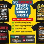 20 Best Christmas T-Shirt Design Bundle Vol-1