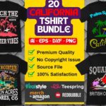 20 California-T-Shirt-Bundle