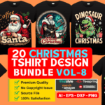 20 Christmas-T-Shirt-Design-Bundle Vol-8