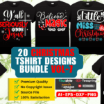 20 Christmas-T-Shirt-Designs-Bundle-Vol-7