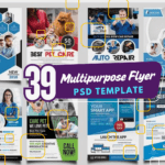 39 Multipurpose Flyer PSD Templates  Editable & High-Quality Designs