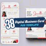 38 Professional Digital Business Card PSD Template  Fully Editable & High-Quality