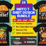 28 Cinco De Mayo T-Shirt Design Bundle