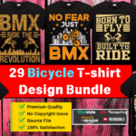 29 Bicycle T-shirt Design Bundle
