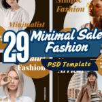 29 Minimal Sale Fashion PSD Templates  Stylish & Editable Designs for Promotions