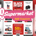 19 Supermarket PSD Templates  Editable & Attractive Designs for Grocery Stores