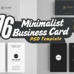 16 - Minimalist Business Card PSD Template  Clean, Professional & Editable Design