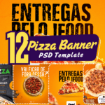 12- Eye-Catching Pizza Banner PSD Templates  Ideal for Pizzerias & Cafés