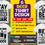 6 Beer T-Shirt Design