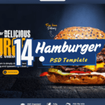 14 Hamburger PSD Templates  Editable & High-Quality Designs for Restaurants & Cafes