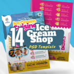 14 Ice Cream Shop PSD Templates  Editable & Colorful Designs for Sweet Treats