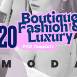 20 Boutique, Fashion & Luxury PSD Templates  Elegant & Editable Designs