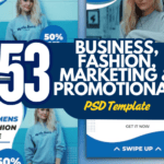 53 Business, Fashion, Marketing & Promotional PSD Square Banners  Editable & High-Quality Designs