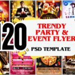 120 - Trendy Party & Event Flyer PSD  Perfect for Any Celebration
