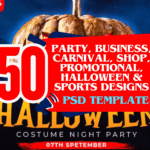 50 - Party & Event Flyer PSD Template  Editable & Print-Ready Design