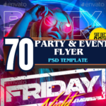 70+ Editable Party & Event Flyer PSD  Perfect for Birthdays & Clubs