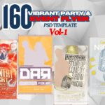 Vol-1 -160 - Vibrant Party & Event Flyer PSD  Eye-Catching & Editable Design