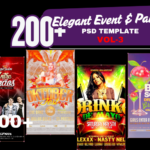 Vol-3 -200+ Elegant Event & Party Filter bundle PSD Template-Fully Editable