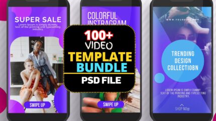 100+ Video Templates Bundle | Editable Premiere Pro & After Effects Templates for Social Media, YouTube & Marketing