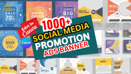 1000+ PSD Social Media Promotion Banners Ads Bundle