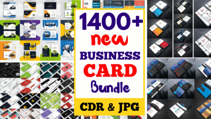 1400+ corel draw version business card Template Bundle, Single or Double Sided Custom Printed Business Cards Bundle, Full Color Business Cards Ready To Print