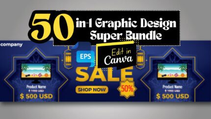 50-in-1 Graphic Design Super Bundle