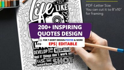 200+ Inspiring Quote Designs – Motivational, Success, Life & Business Quotes for Social Media, Prints, Posters & Digital Marketing (Editable Templates)