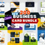 200+ Editable Business Cards Templates Bundle Pack 2023