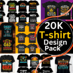 20,000 New Customizable T-Shirt Designs Mega Bundle