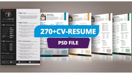 270+ CV & Resume Templates – ATS-Friendly, Modern Designs for Job Seekers