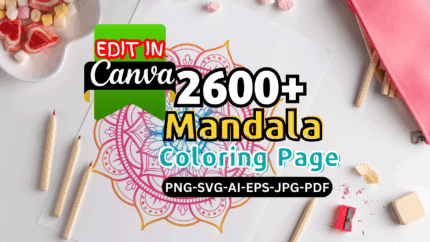 2600+ Mandala coloring pages bundle for Amazon KDP