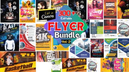 300+ Flyer Designs with our Editable Flyer Templates-vol-2 | Edit in Canva | Customizable Flyer Template Bundle | Transform Your Promotions