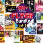 300+ Flyer Designs with Editable Canva Flyer Templates-vol-3
