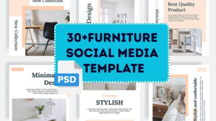 30+ Furniture Social Media Templates | Editable PSD & Canva Designs for Instagram & Facebook