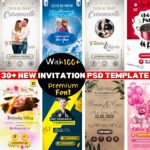 33 Digital PSD Invitation Templates for Various Occasions