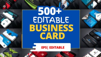 500+ Business Card Templates Bundle – Modern, Professional & Customizable Designs (Print-Ready, PSD, AI, PDF, EPS)
