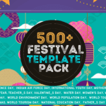 500+ festival template pack bundle, Teachers Day, mothers day Republic Day Fathers Day