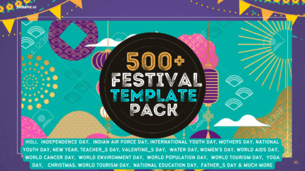 500+ festival template pack bundle, Teachers Day, mothers day Republic Day Fathers Day