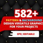582+ Premium Pattern & Background Design Bundle – Versatile Graphics for All Creative Projects