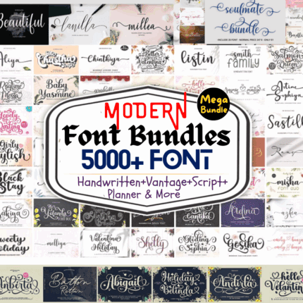 The Best Graphics, Design Font Bundle-5000+ Modern Font