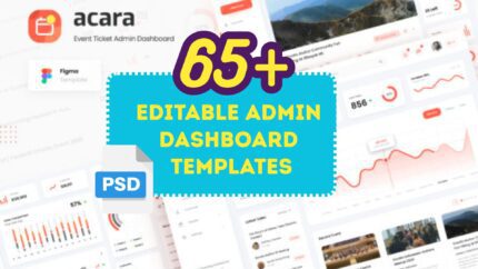 65+ Editable Admin Dashboard Templates