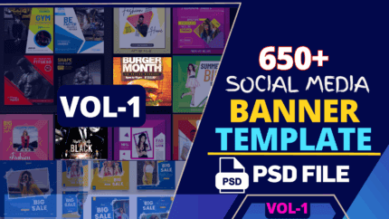 650+ social media banner template bundle vol-1