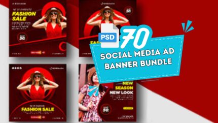 70+ Social Media Ad Banner Templates Bundle