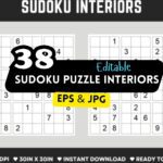 38+ Editable Sudoku Puzzle Interiors – Customizable PPT & PDF Templates