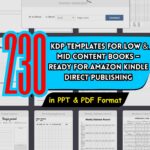 230+ KDP Interior Templates Bundle – Editable Low & Mid Content Books